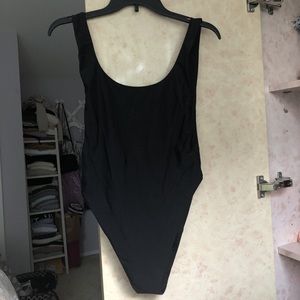 One piece black swimsuit